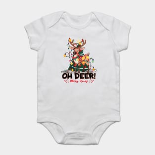 Oh Deer! Christmas Reindeer Baby Bodysuit